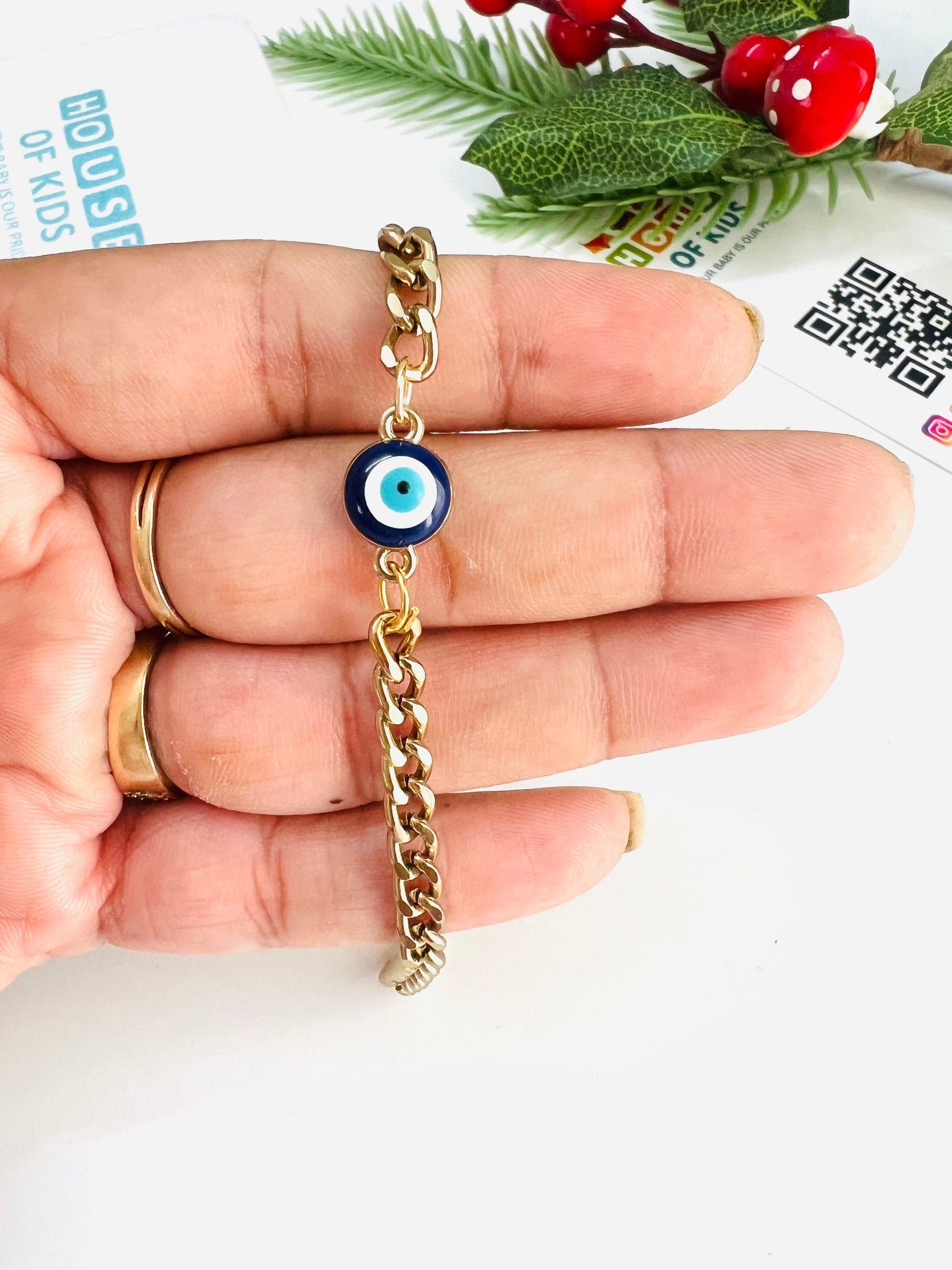 HOK Evil Eye Chain Bracelet