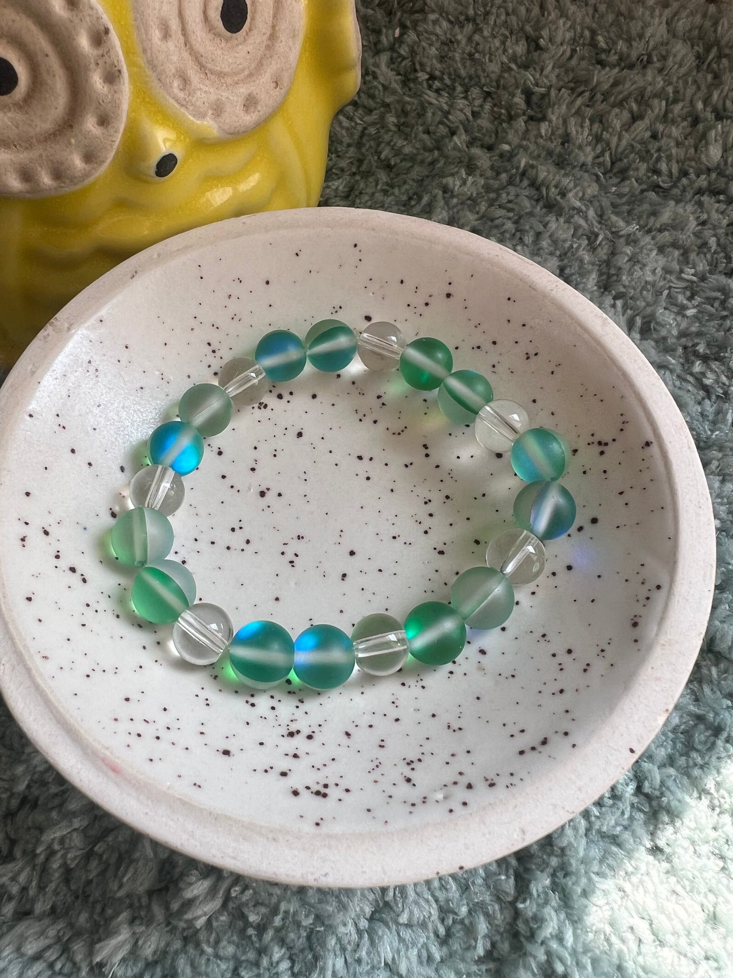 3d Beads Bracelet - Grey/Blue and Green/Blue Shade