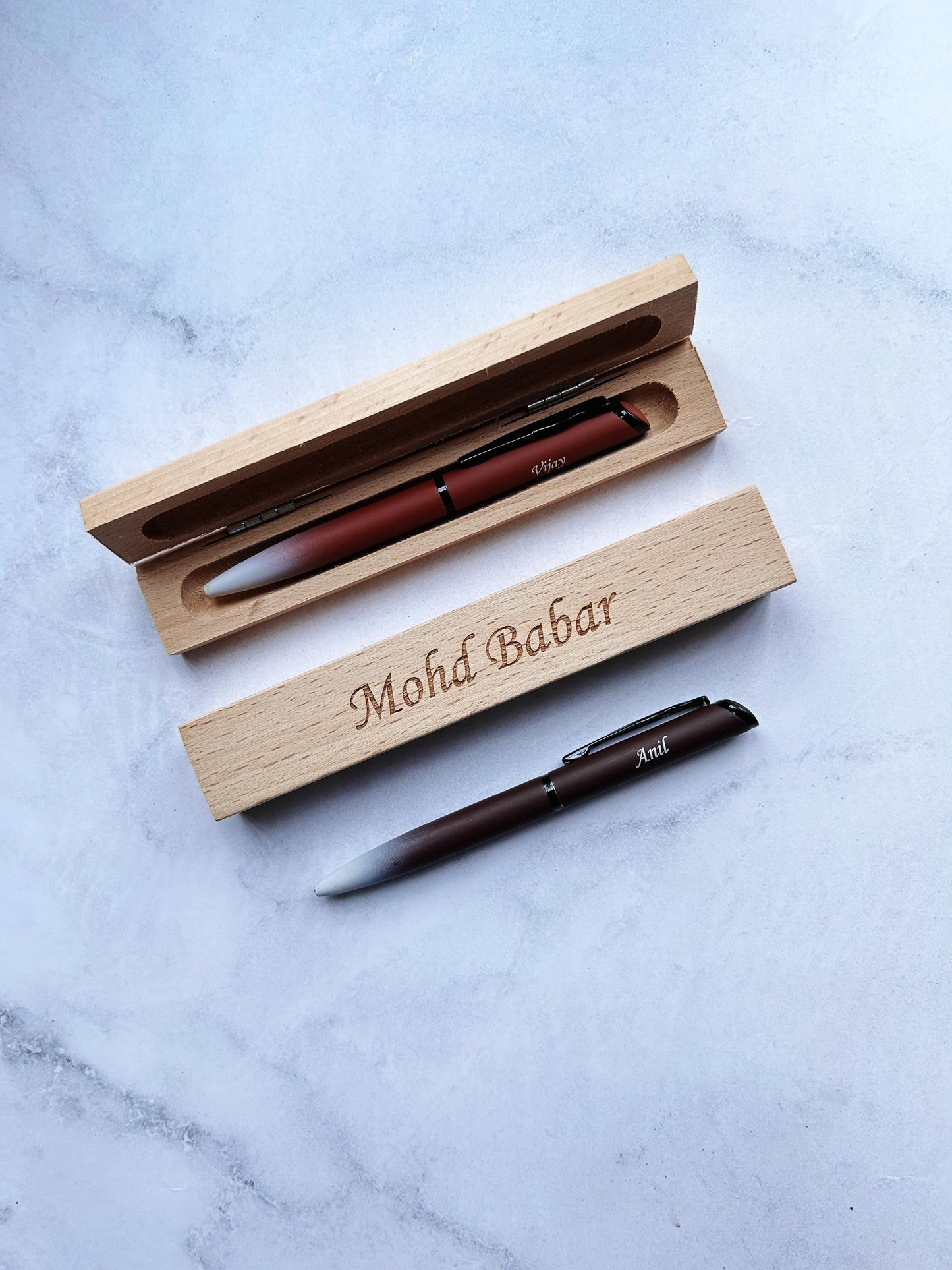 Personalised Pen and Wooden Box