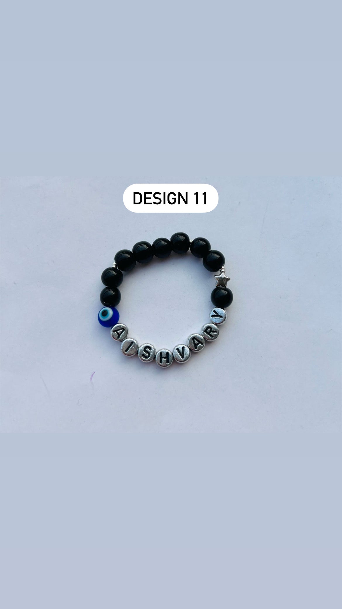 HOK Expertly Designed Unique Personalised Name Bracelet - Trending Nazariya Bracelet for all age groups - Enter Name, Charms in Textbox below Size Selection for Personalisation!