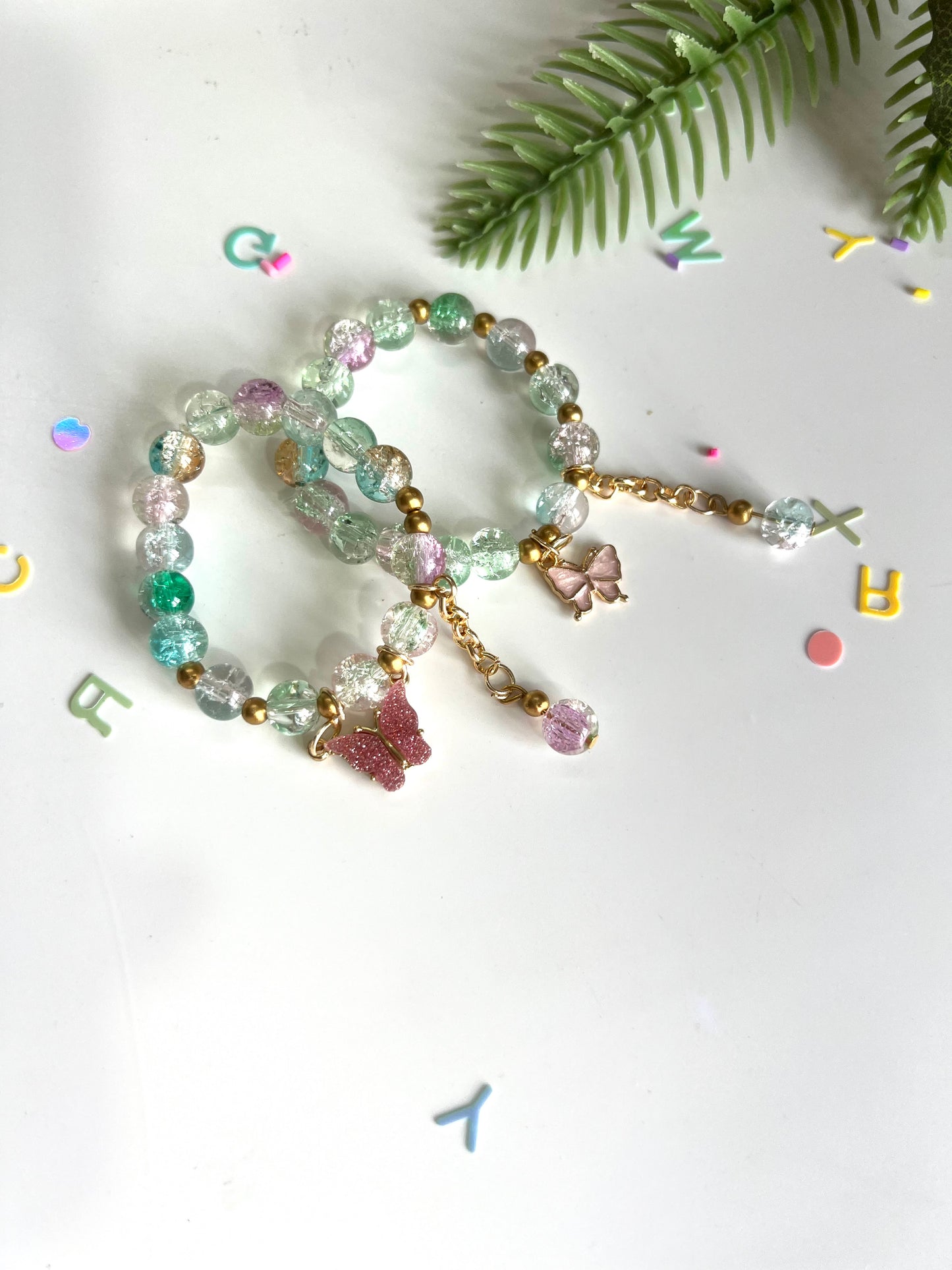 Cracker Beads Bracelet with latkan