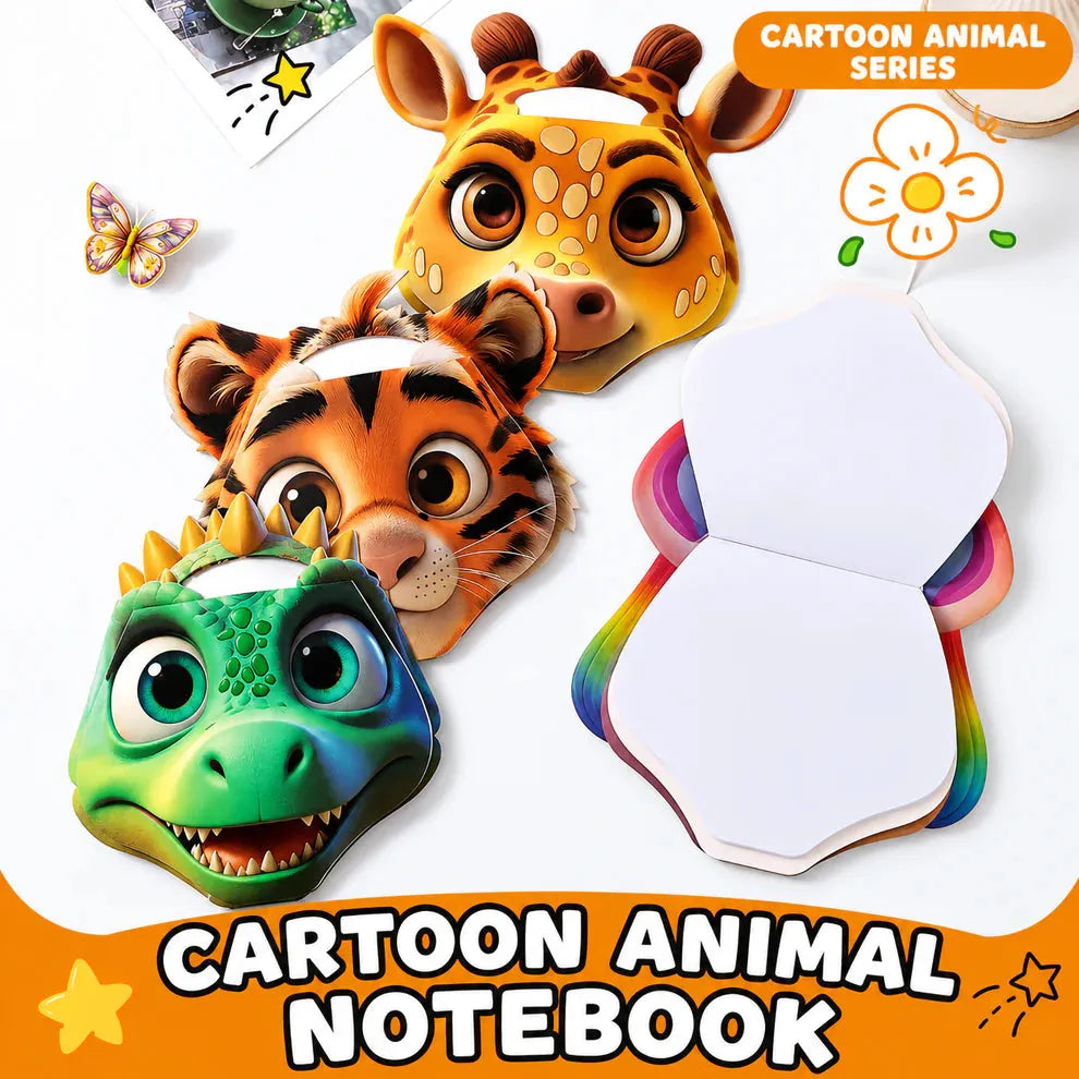 3D Cartoon Animal Face Drawing Book