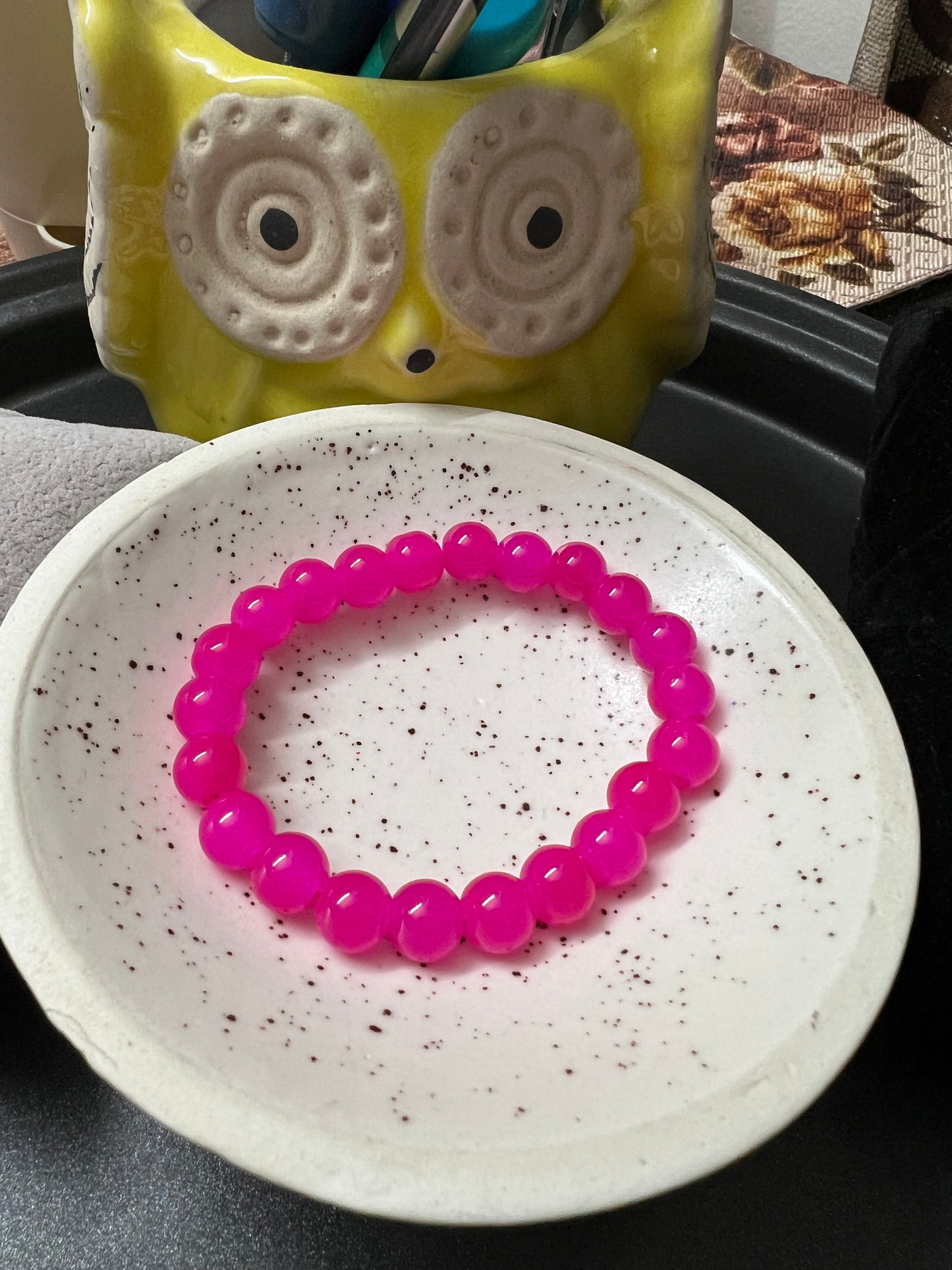 HOK Plain Glass Beads Bracelets - 8mm