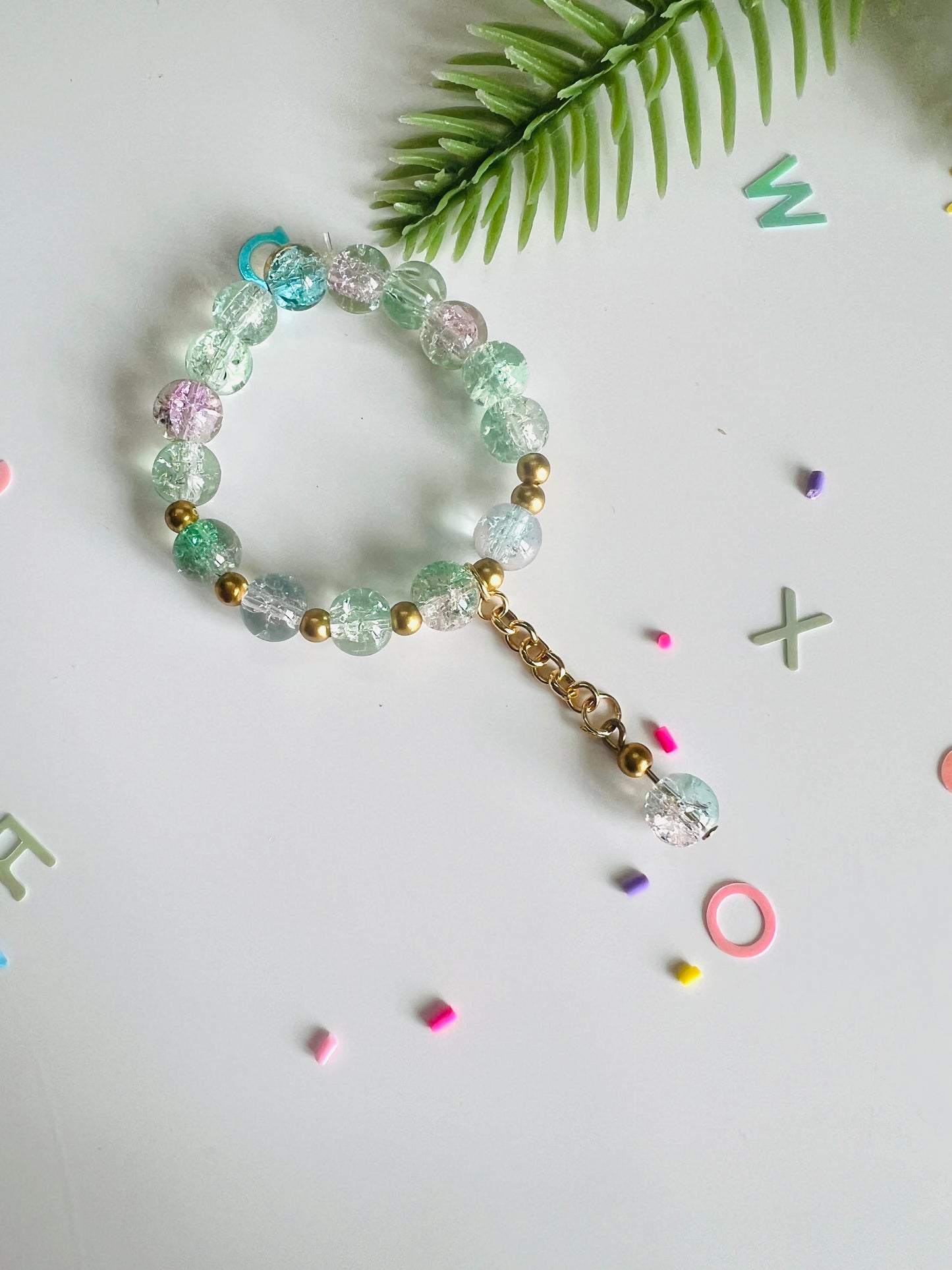 Cracker Beads Bracelet with latkan