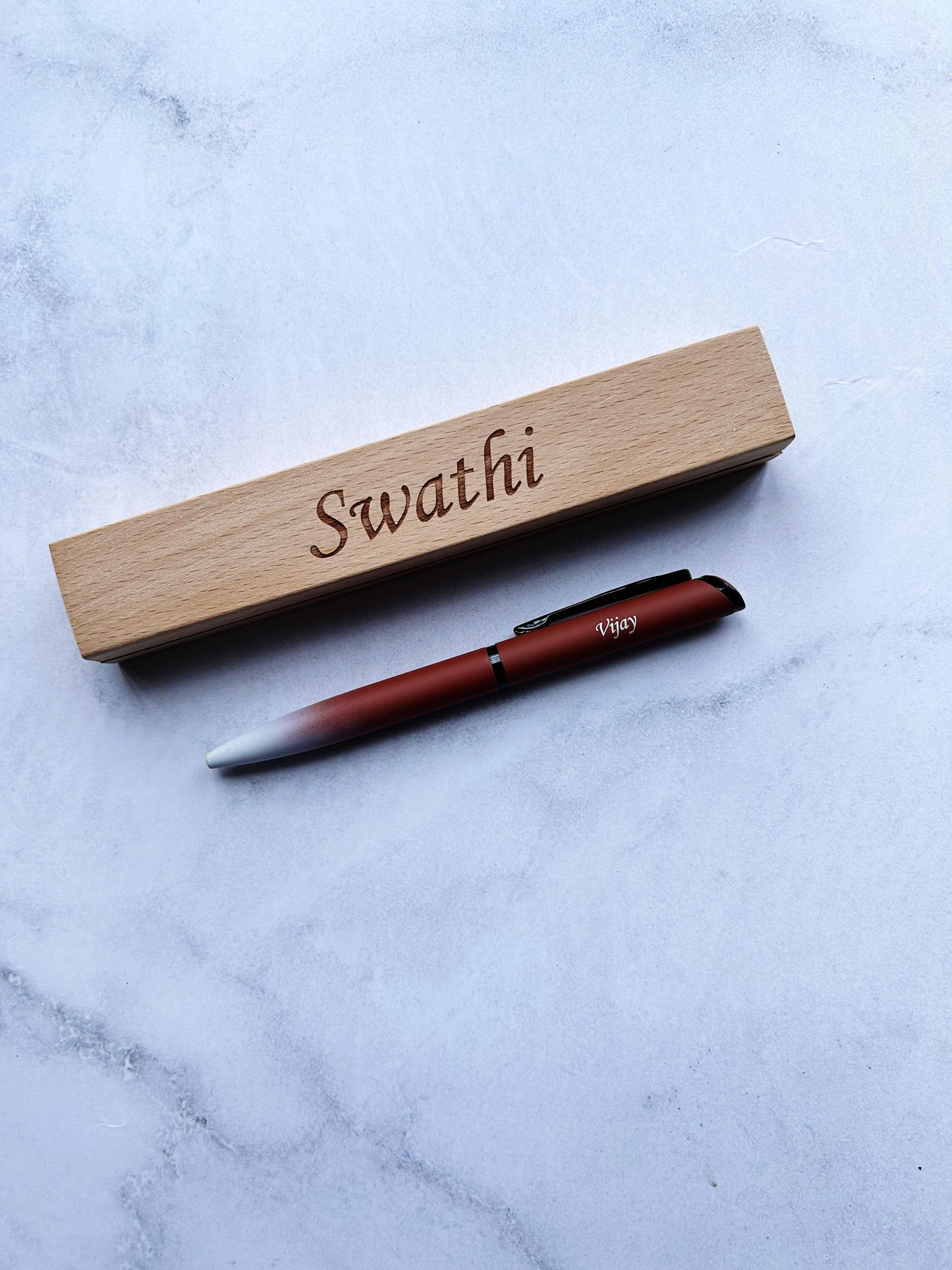Personalised Pen and Wooden Box