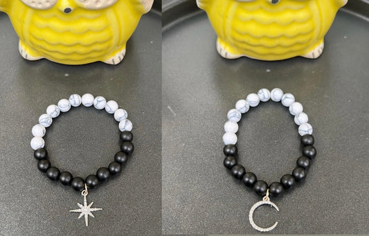 HOK Star and Moon Couple Bracelet - Set of 2