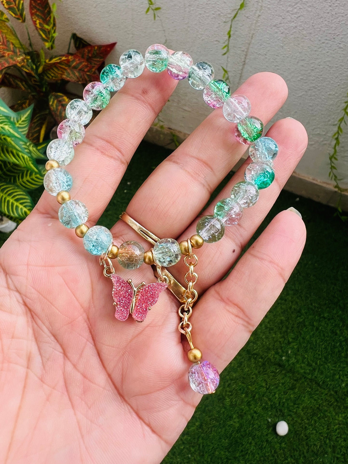 Cracker Beads Bracelet with latkan
