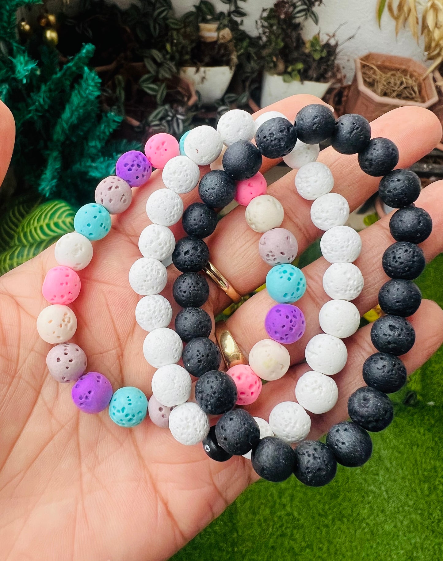 HOK Lava Beads Bracelet - Set of 3