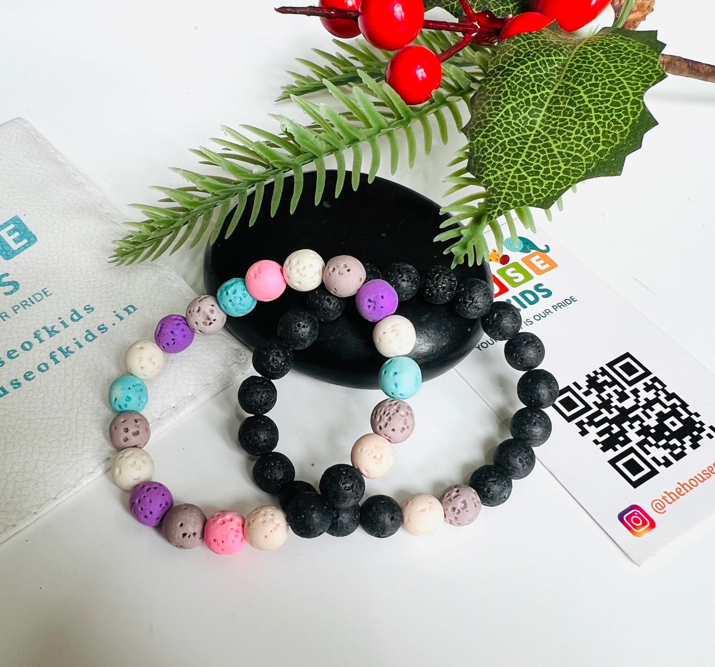 HOK Friendship Bracelets Lava Beads - set of 2