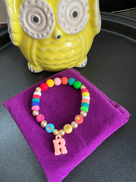 Personalised Bracelet and Necklace Set - Enter Initial in Textbox below Size Selection for Personalisation.