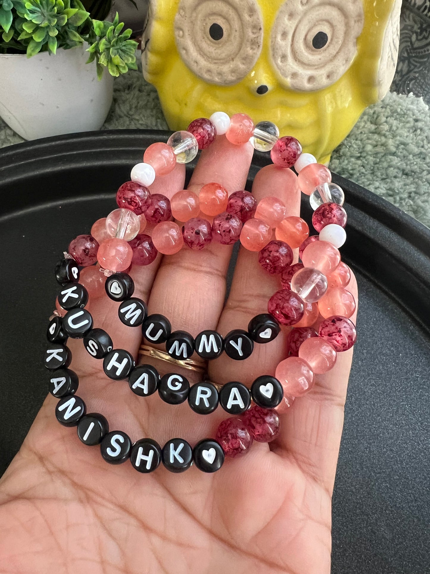 HOK Personalised Name Bracelet Inspired By Sholka Ambani ‘Veda, Prithivi, Mamma Bracelet