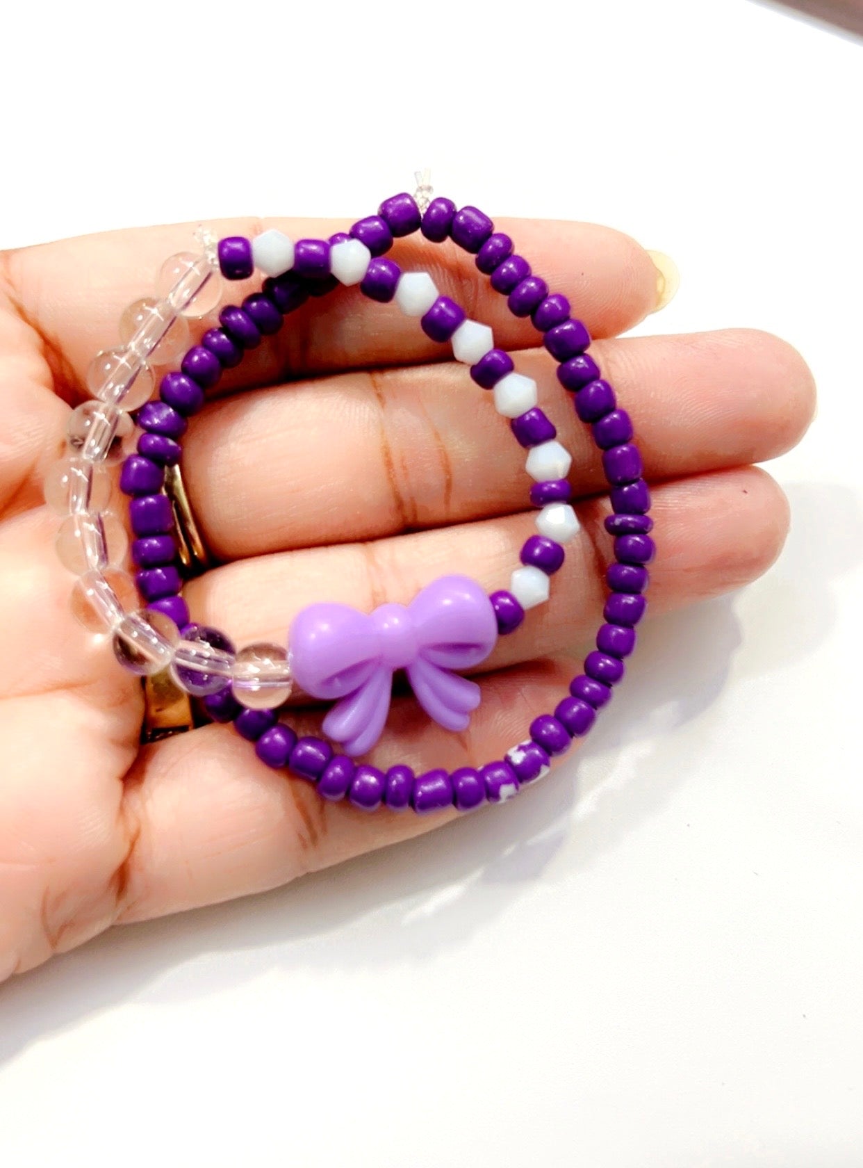 HOK Beautiful Bow Bracelet for Girls - Set of 2 pcs