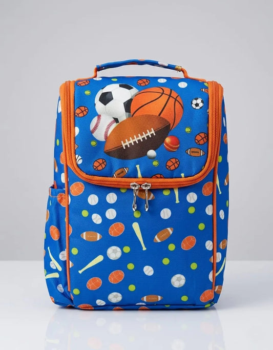 Kids Insulated Lunch Bag with Bottle Holder & Inner Pocket