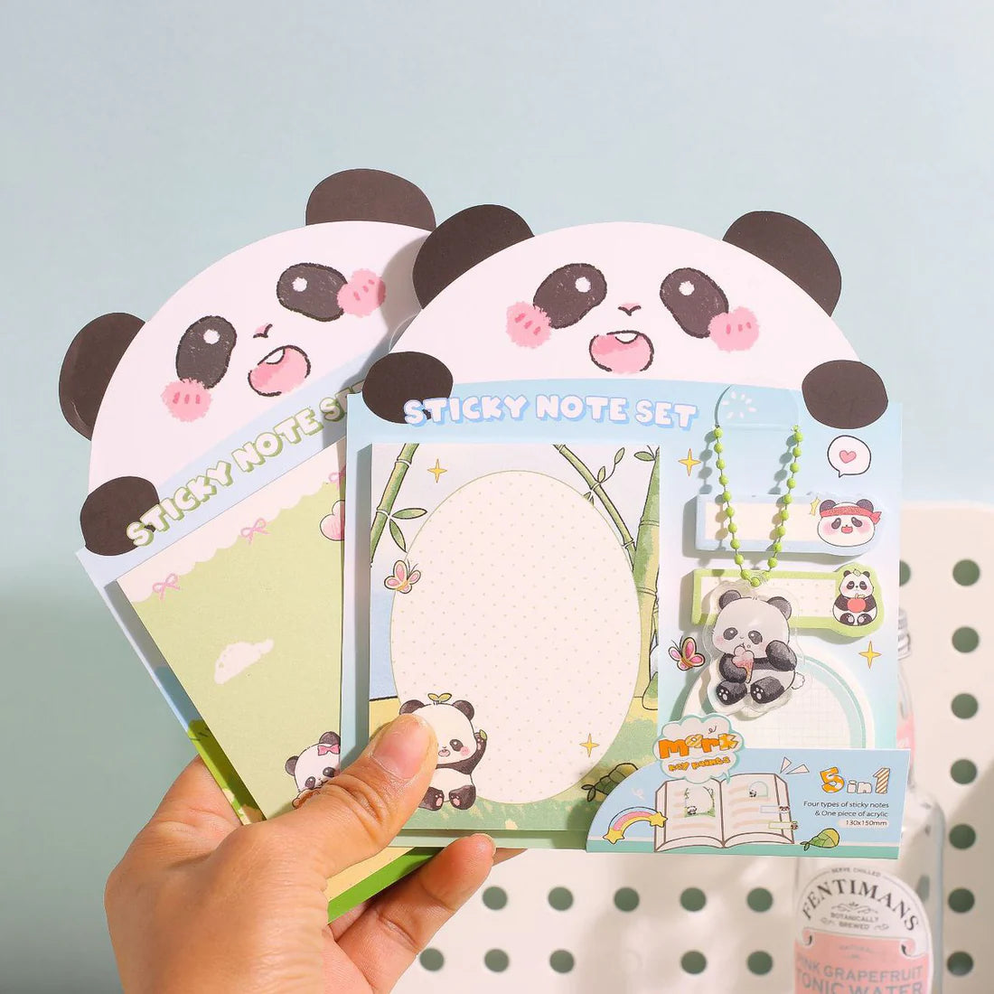 Cute Panda Puddle Sticky Note