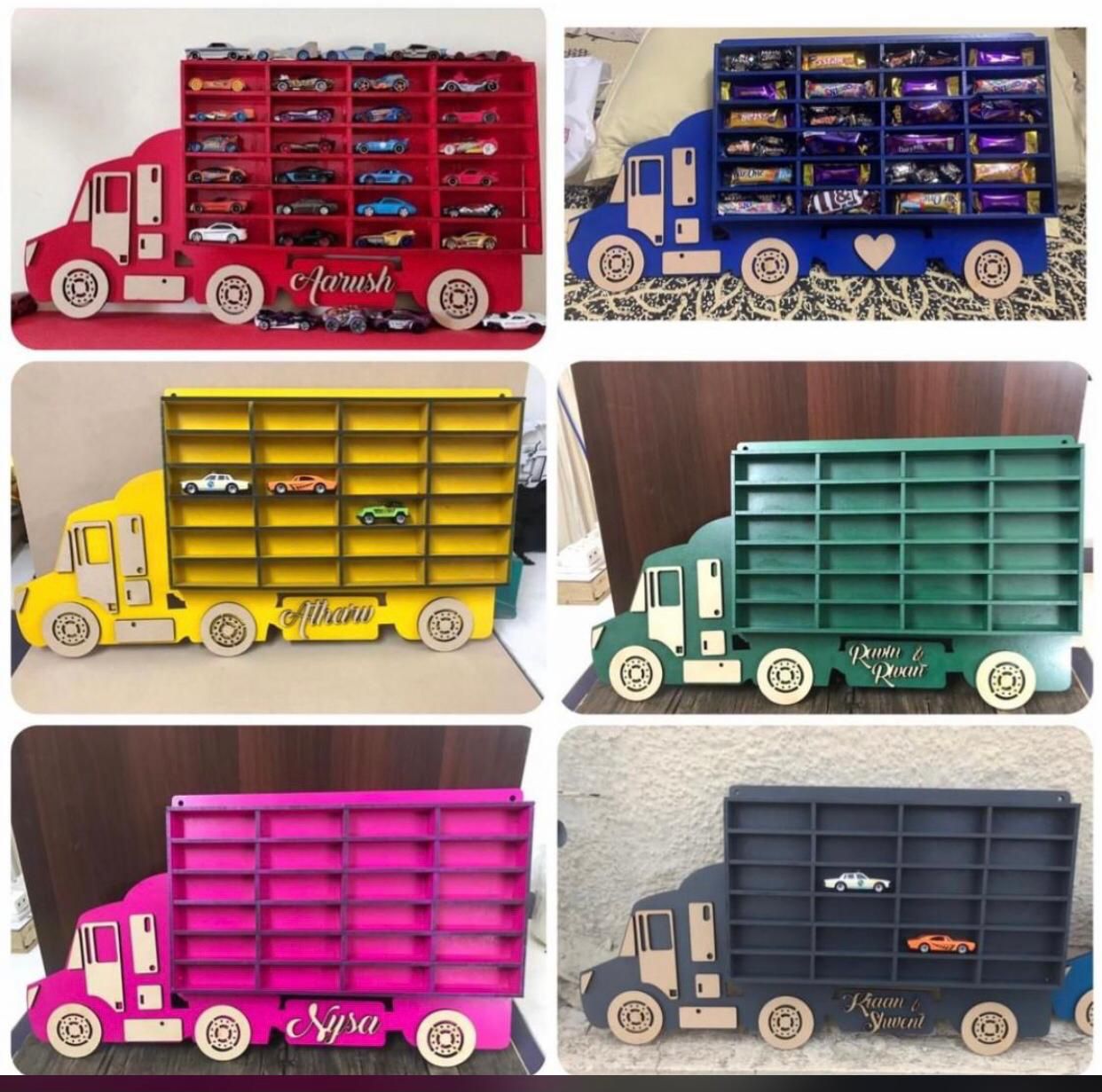 HOK Personalized Hot Wheels Car Organizer Truck