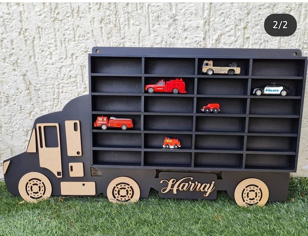 HOK Personalized Hot Wheels Car Organizer Truck