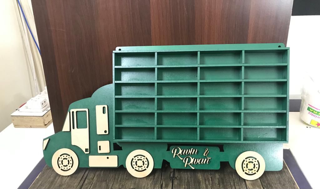 HOK Personalized Hot Wheels Car Organizer Truck