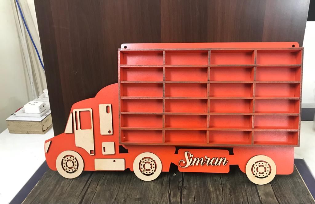 HOK Personalized Hot Wheels Car Organizer Truck