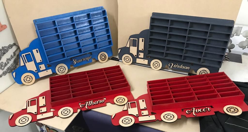 HOK Personalized Hot Wheels Car Organizer Truck
