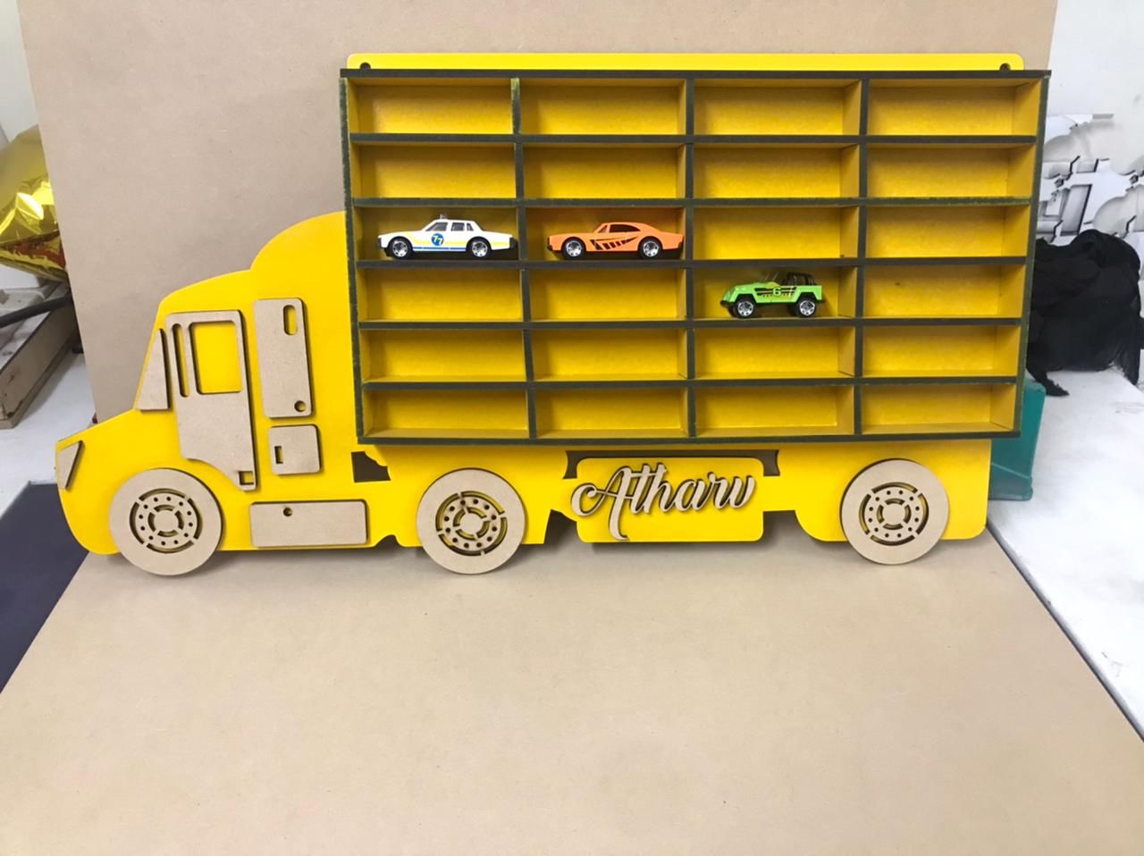 HOK Personalized Hot Wheels Car Organizer Truck