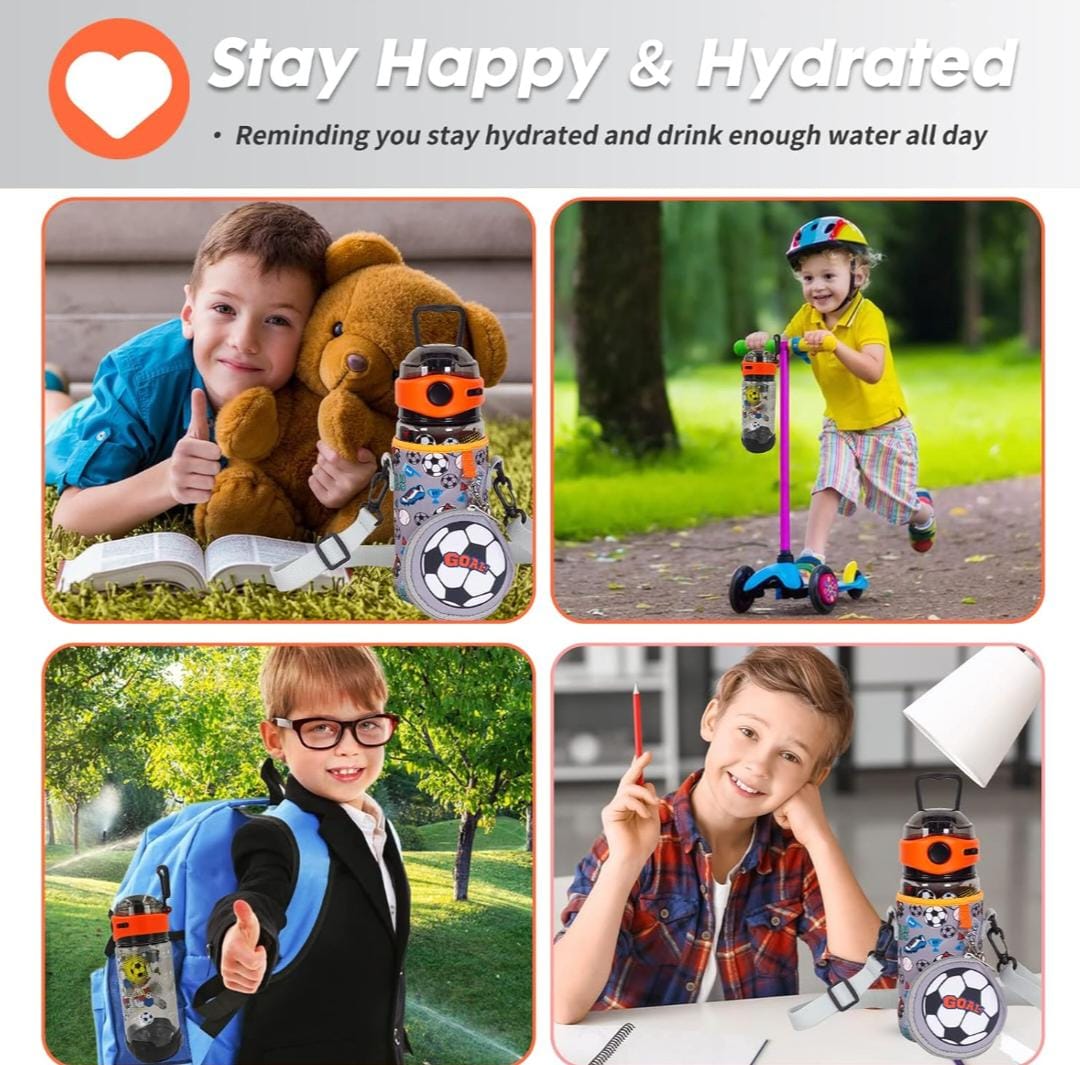 HOK Kids Bottle with Pouch And Cover- 580ml