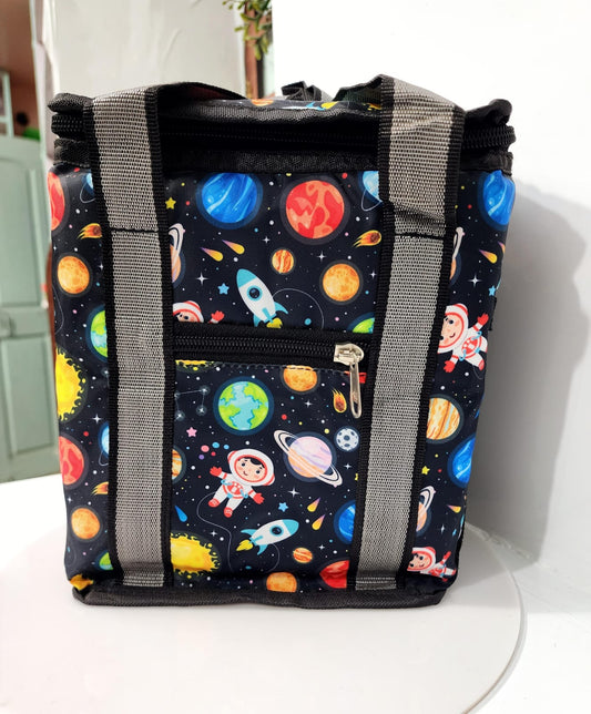 HOK Kids Cute Cartoon Printed Lunch Bag