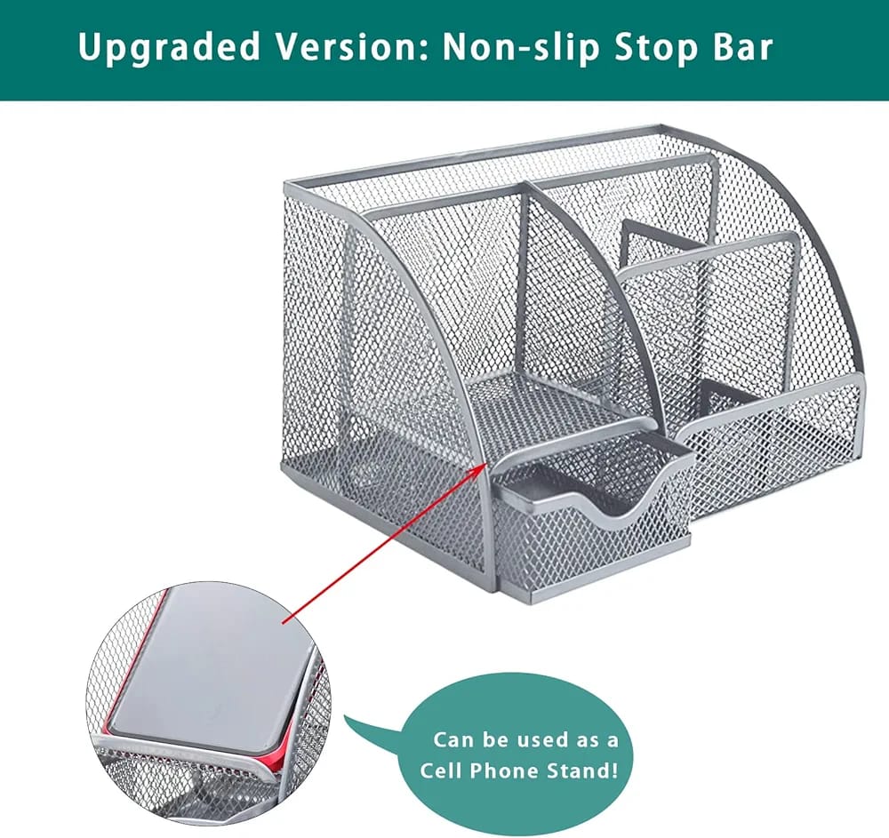 HOK Multifunctional Metal Desk Organizer