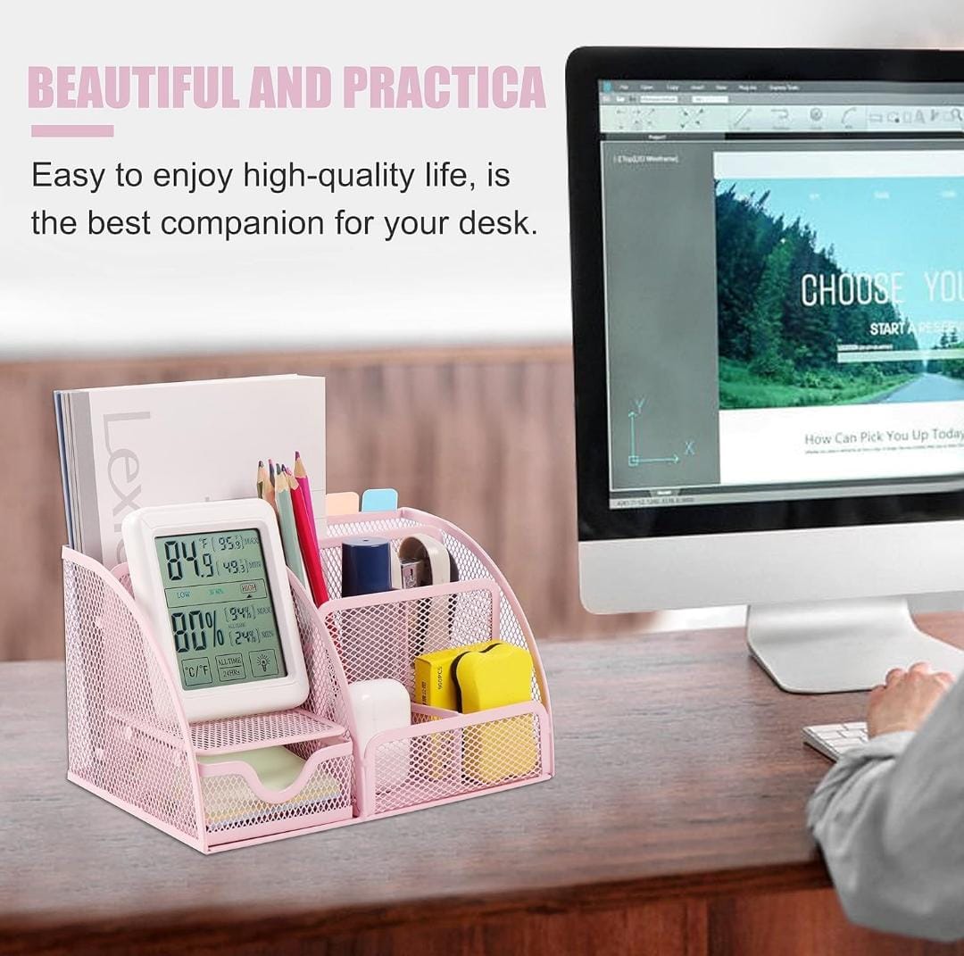 HOK Multifunctional Metal Desk Organizer