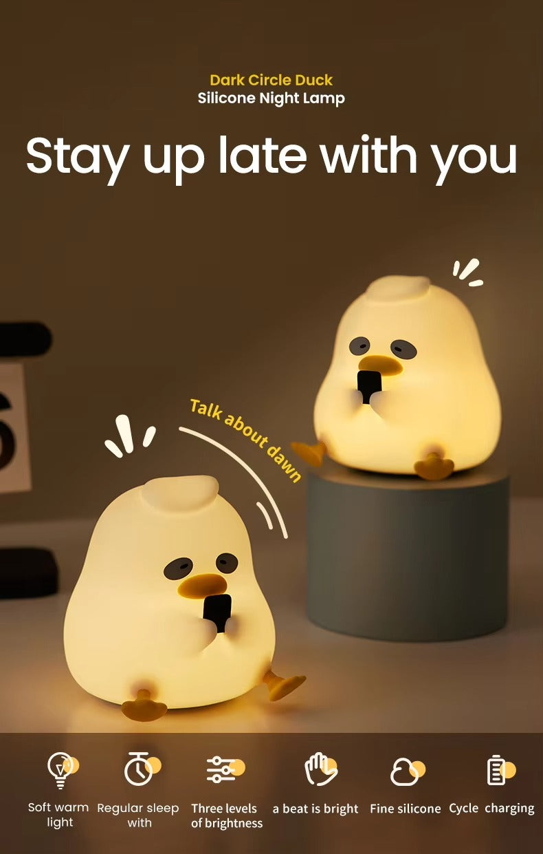 HOK Cute Silicone Duck Lamp