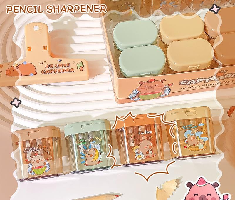 HOK Capybara Design Dual Hole Sharpener- 1pc (Random Color)