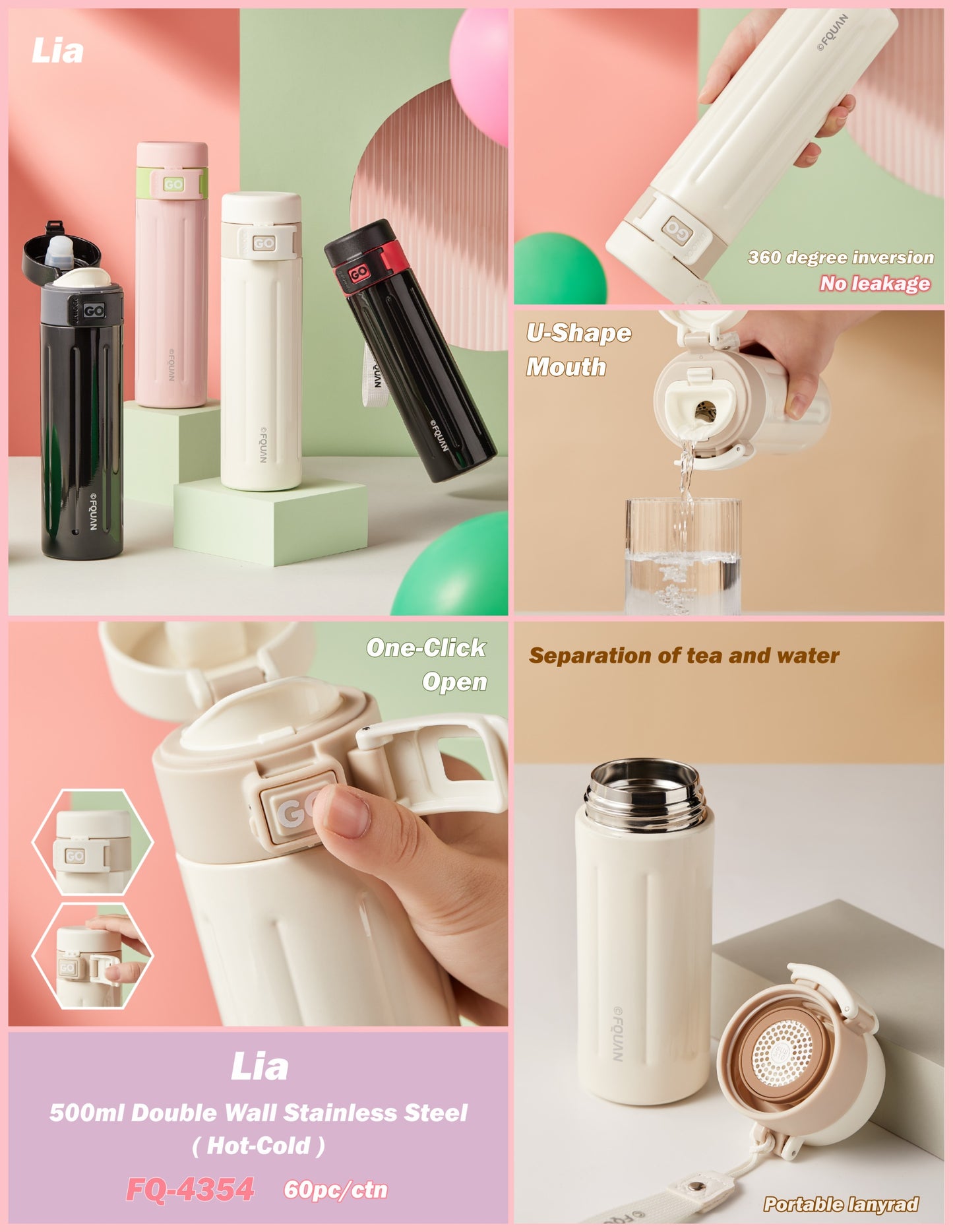 HOK Stainless Steel Bottle 500ml