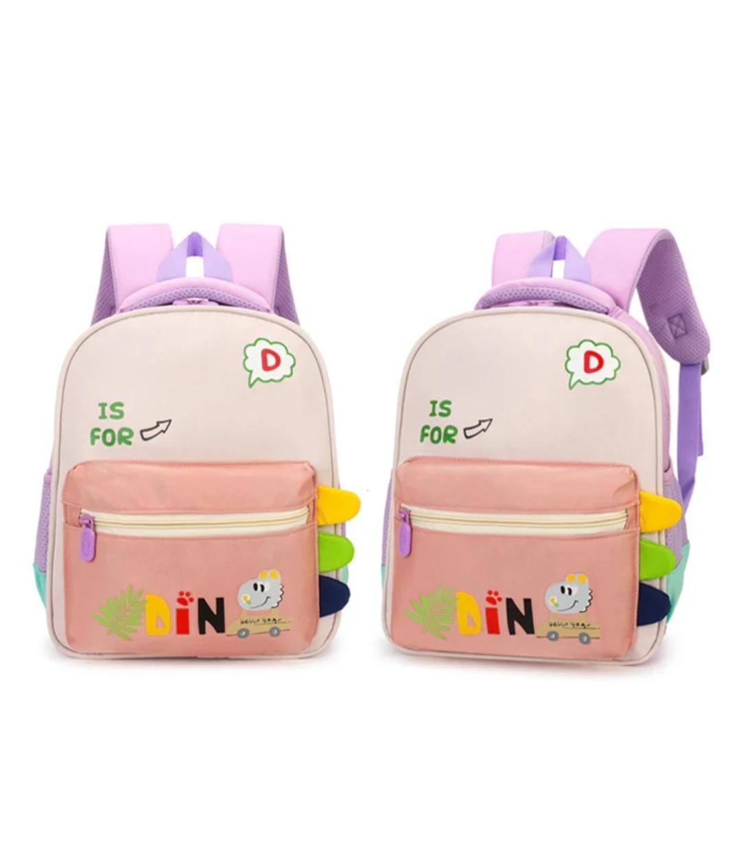 HOK Cute 3D Dino Design Backpack for Kids