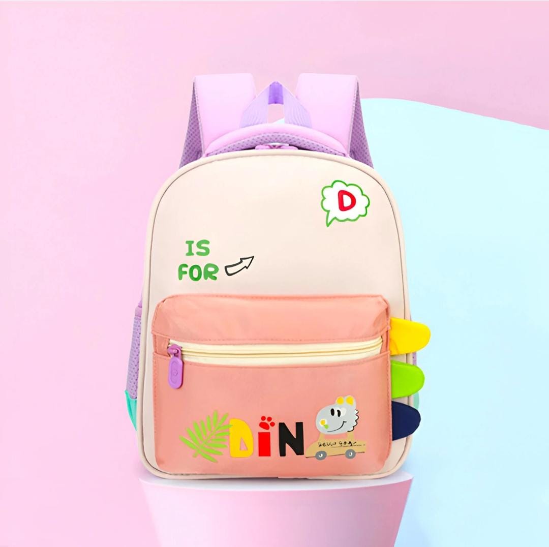 HOK Cute 3D Dino Design Backpack for Kids