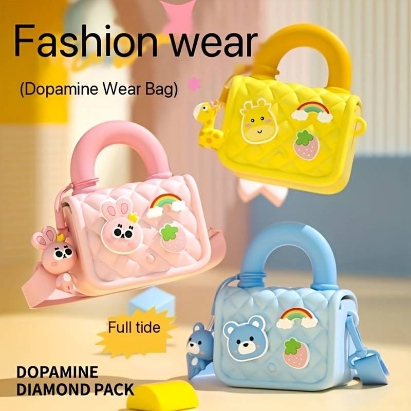 HOK Cute Cartoon Design EVA Mini Handbag for Kids