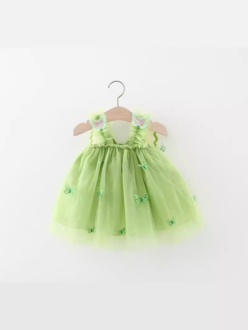 HOK Fairy Green Butterfly Party Dress for Girls