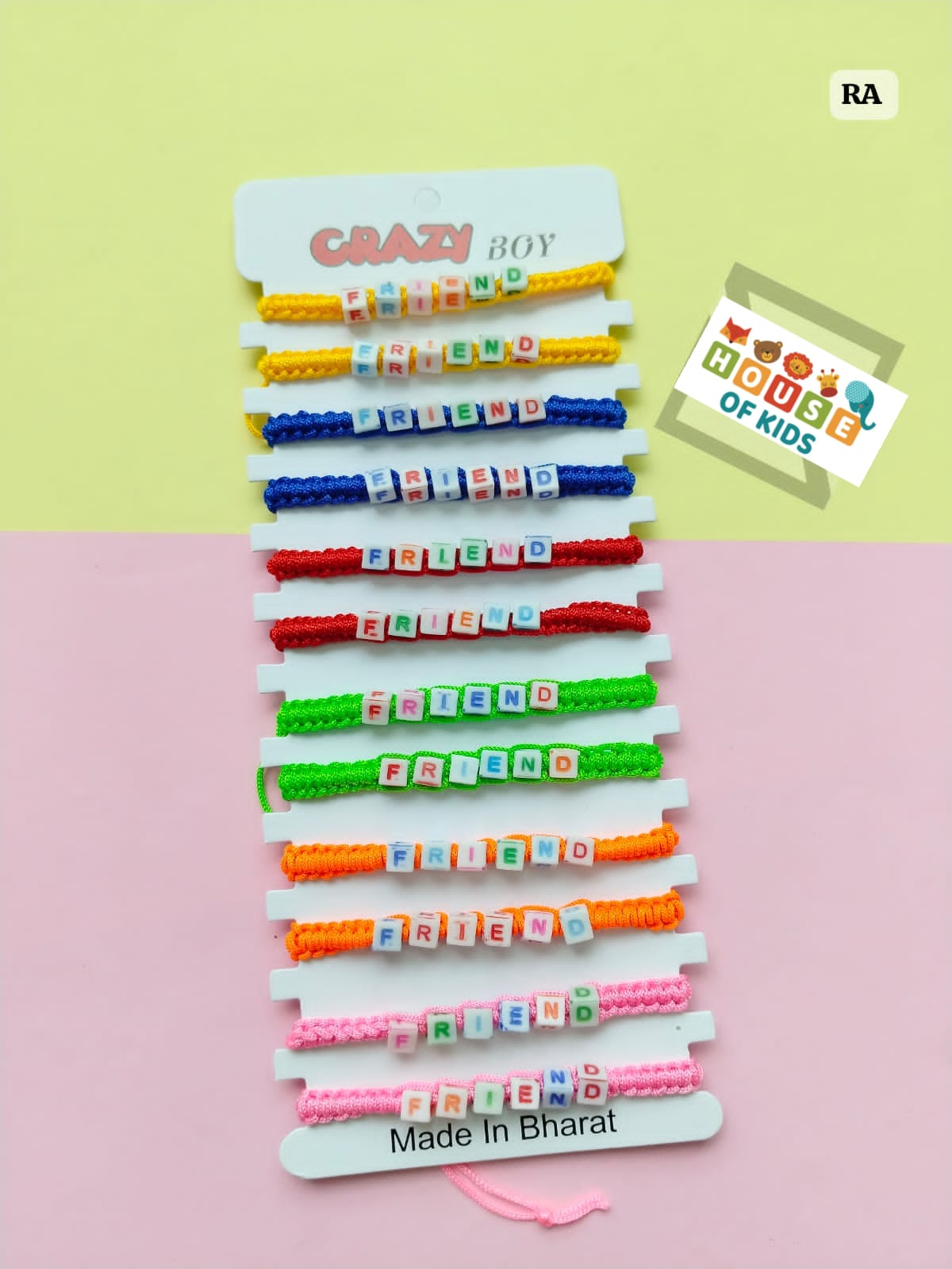 HOK Friendship Beads Style Band- Pack of 12 Pc