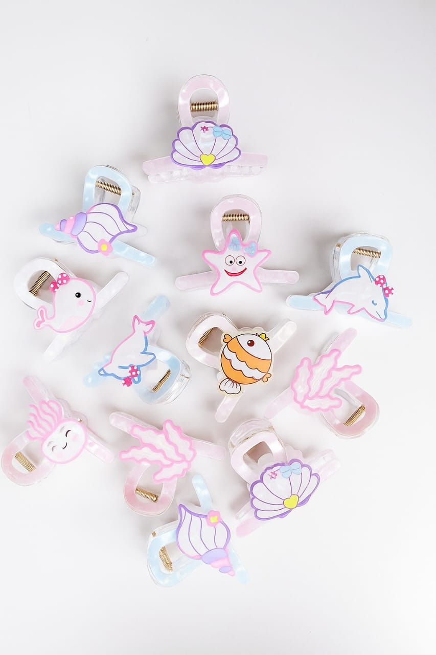 Cute Ocean Theme Big Size Hair Claw Clips