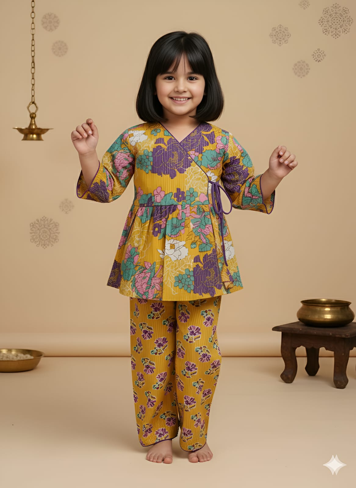 HOK Girls Angrakha Cord Set