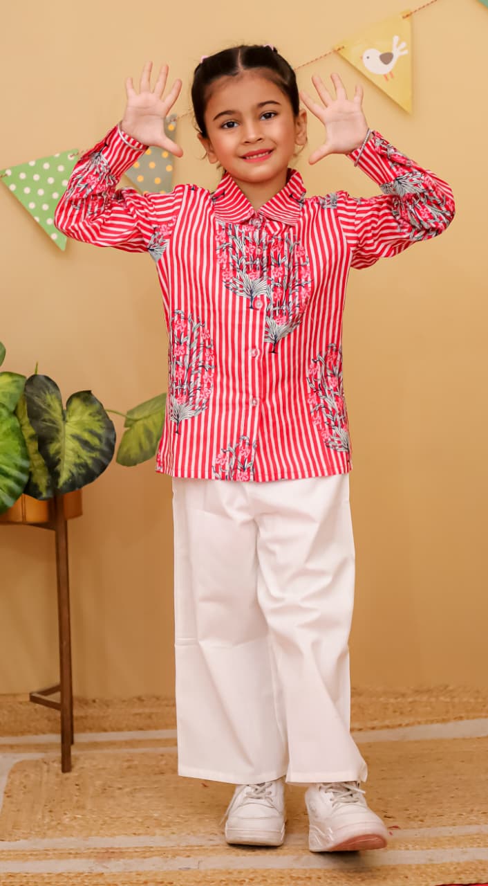 HOK Girls Shirt & Trouser Set