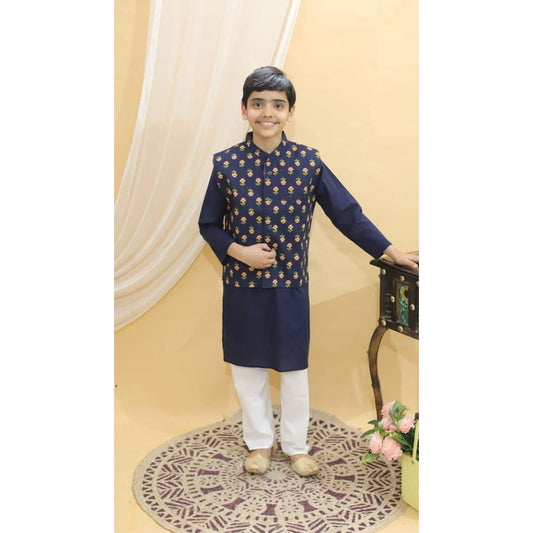 Kids Twining Set- Boys Kurta Pajama with Jacket set & Girls Kurti Sharara with Dupatta Set