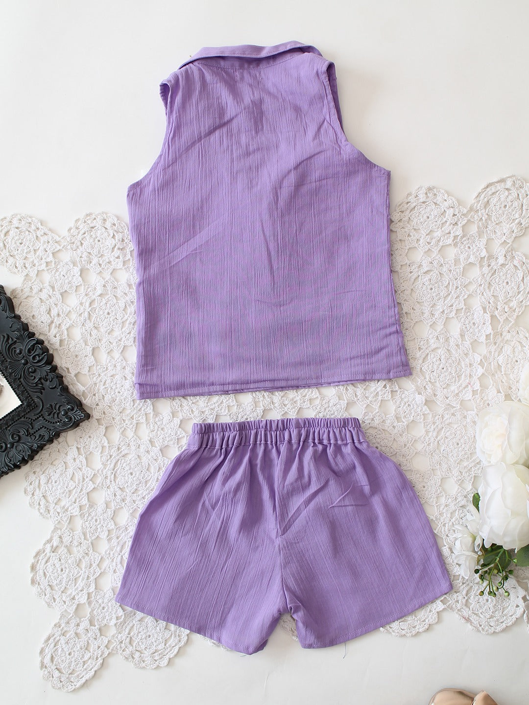 HOK Girls Blazer with Shorts and Inner Cord Set