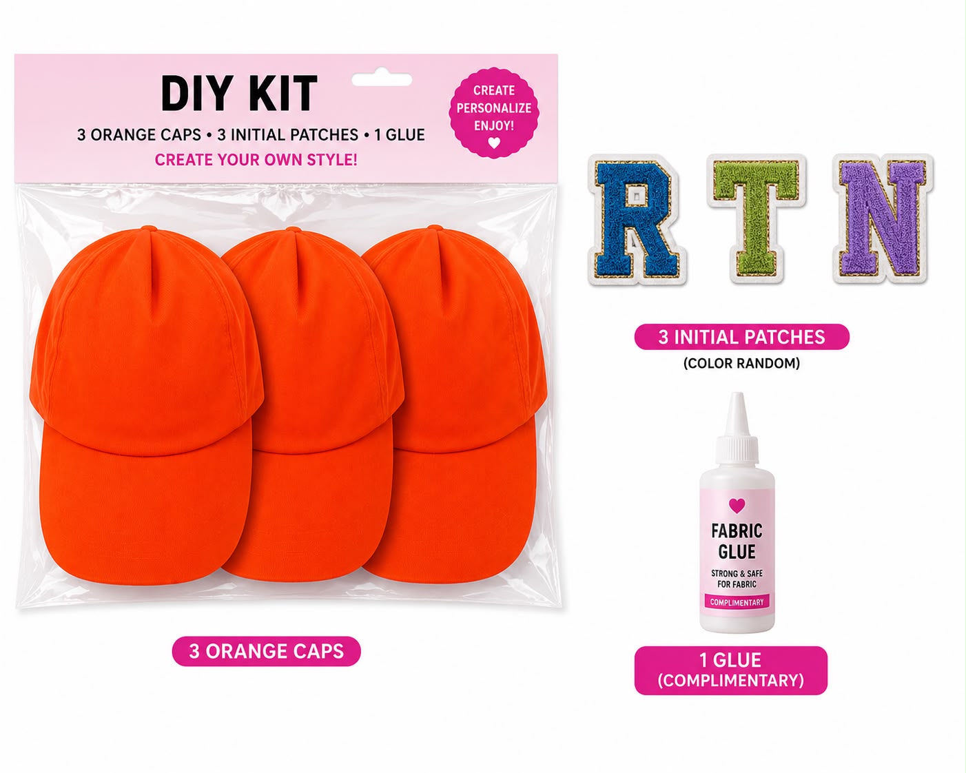 DIY Cap Making Kit for Kids - set of 3 | Birthday Return Gift | Personalised Kit