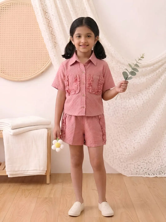 Kids co-ord set front view with comfortable fit