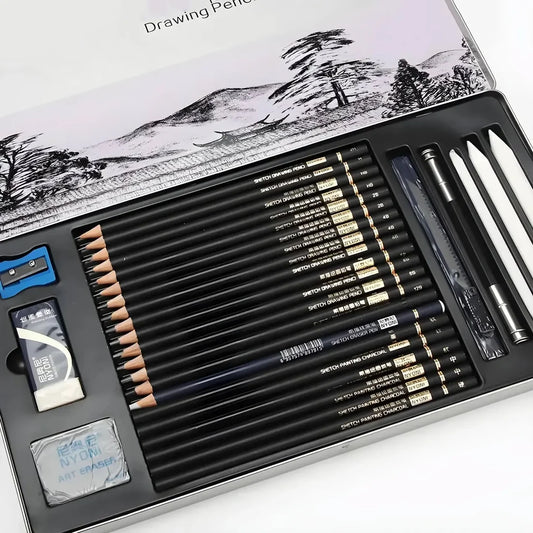 Professional Sketching & Drawing Art Tool Kit- 29 Pcs