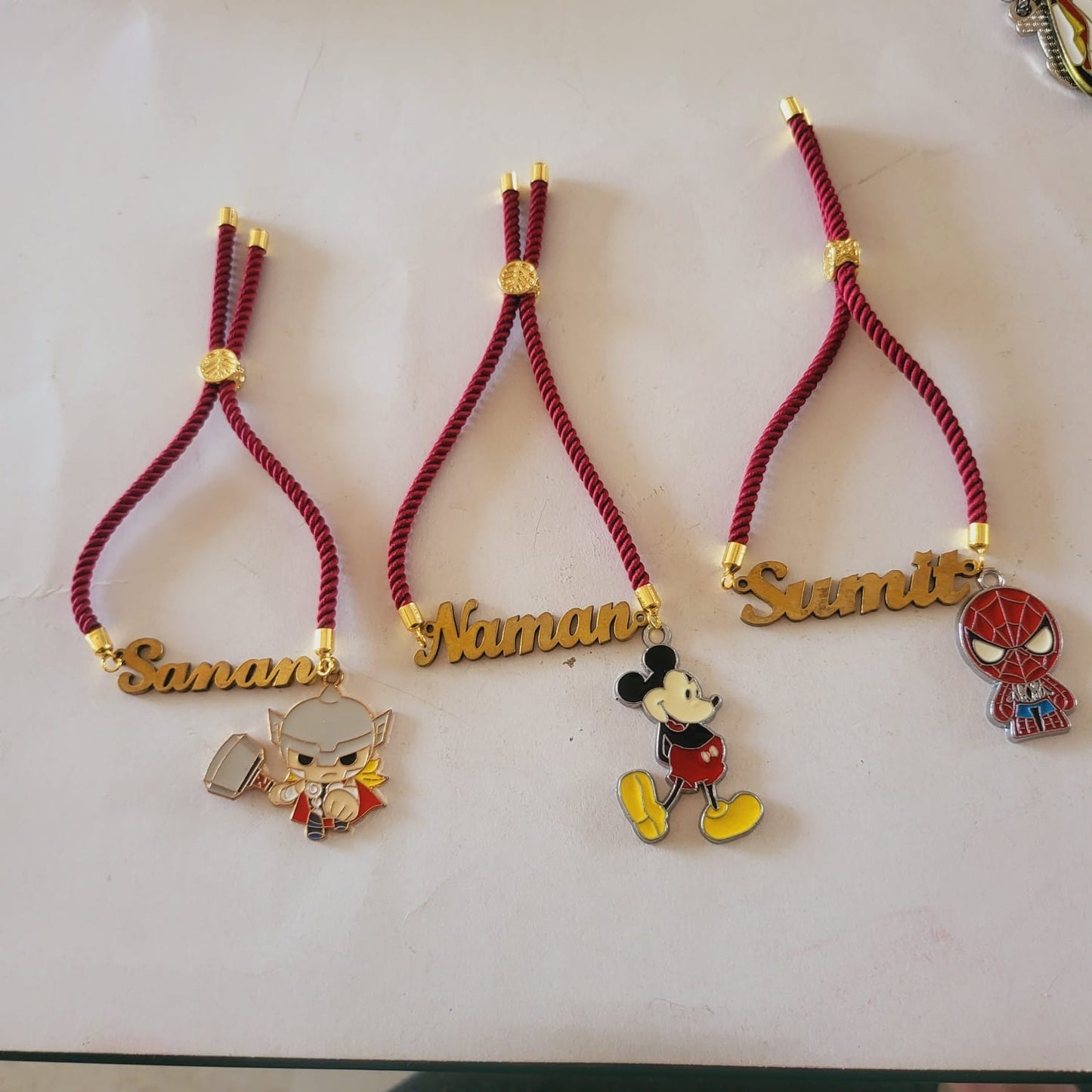 HOK Personalised Name Rakhi Bracelet with your favourite cartoon