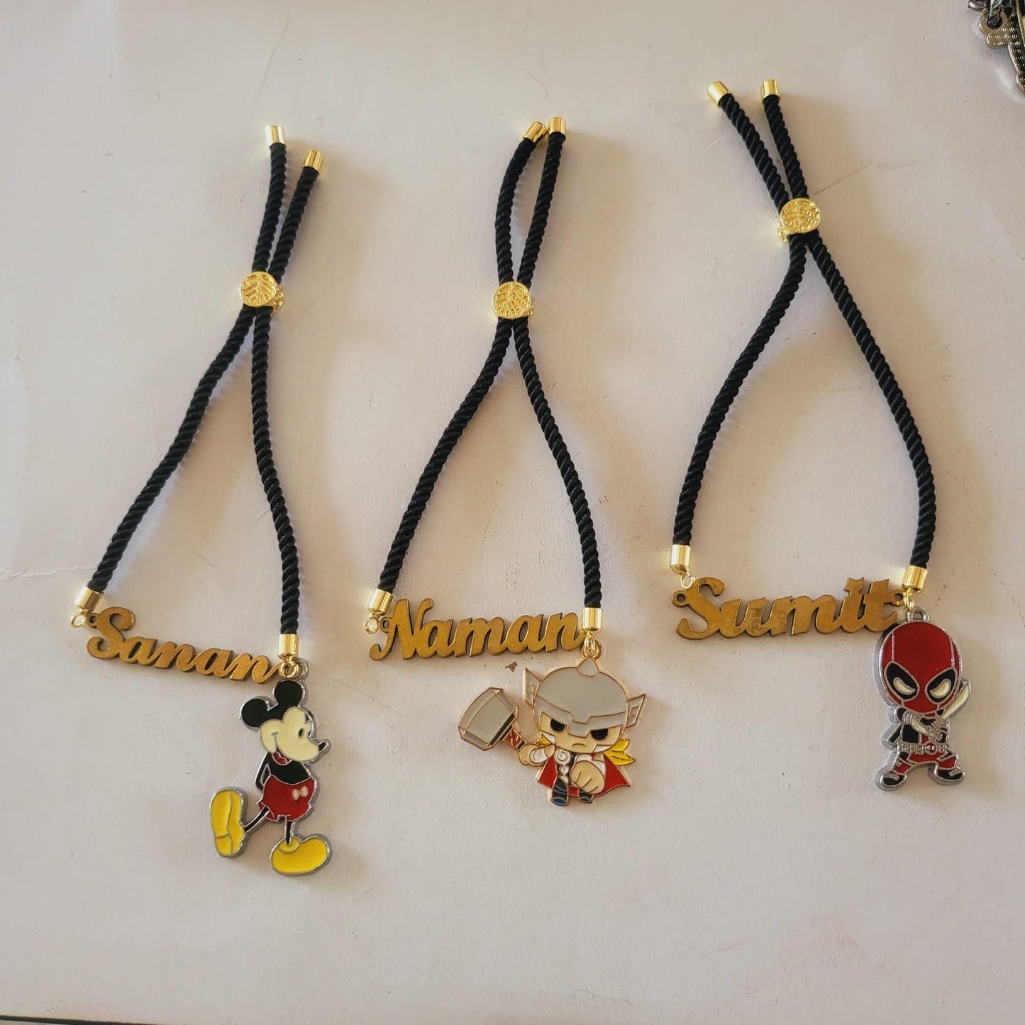 HOK Personalised Name Rakhi Bracelet with your favourite cartoon