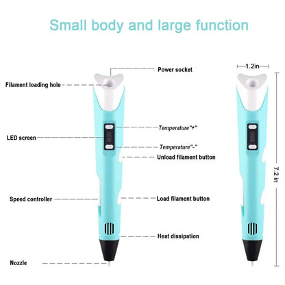 HOK 3D Printing Pen with LCD Screen