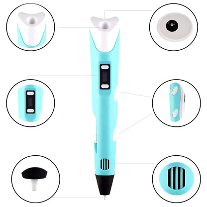 HOK 3D Printing Pen with LCD Screen