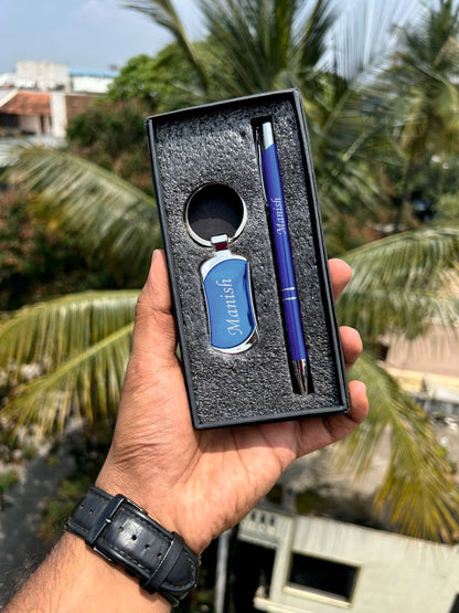 Personalised Keychain and Pen Set - Father’s Day Special