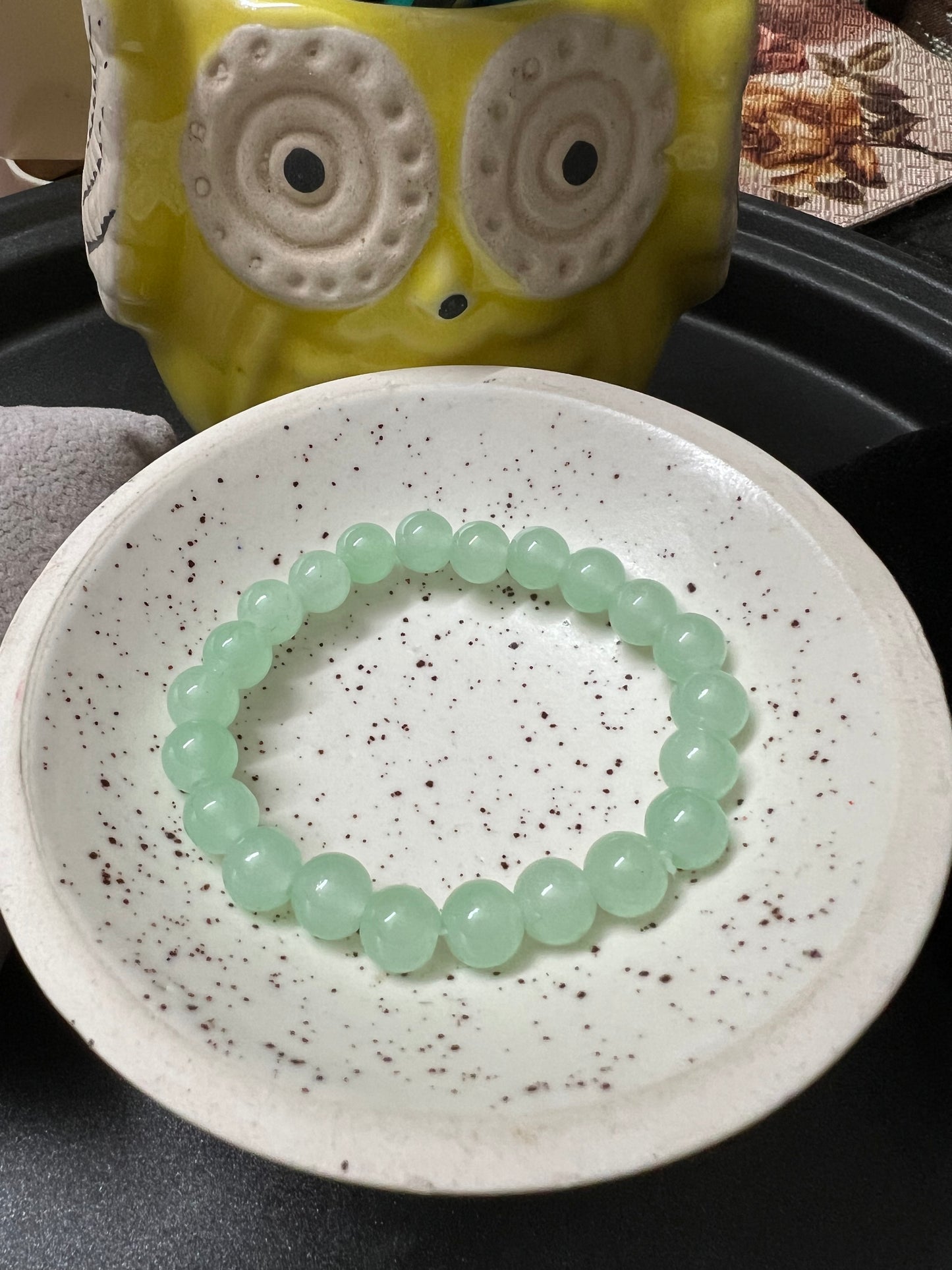 Mint Green Beads Bracelet - Stretchable (Perfect for Dailywear)